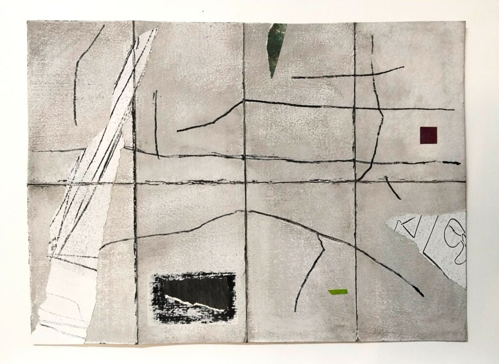 És provable que em trobes – 30 x 40 cm Tècnica mixta i collage sobre paper.