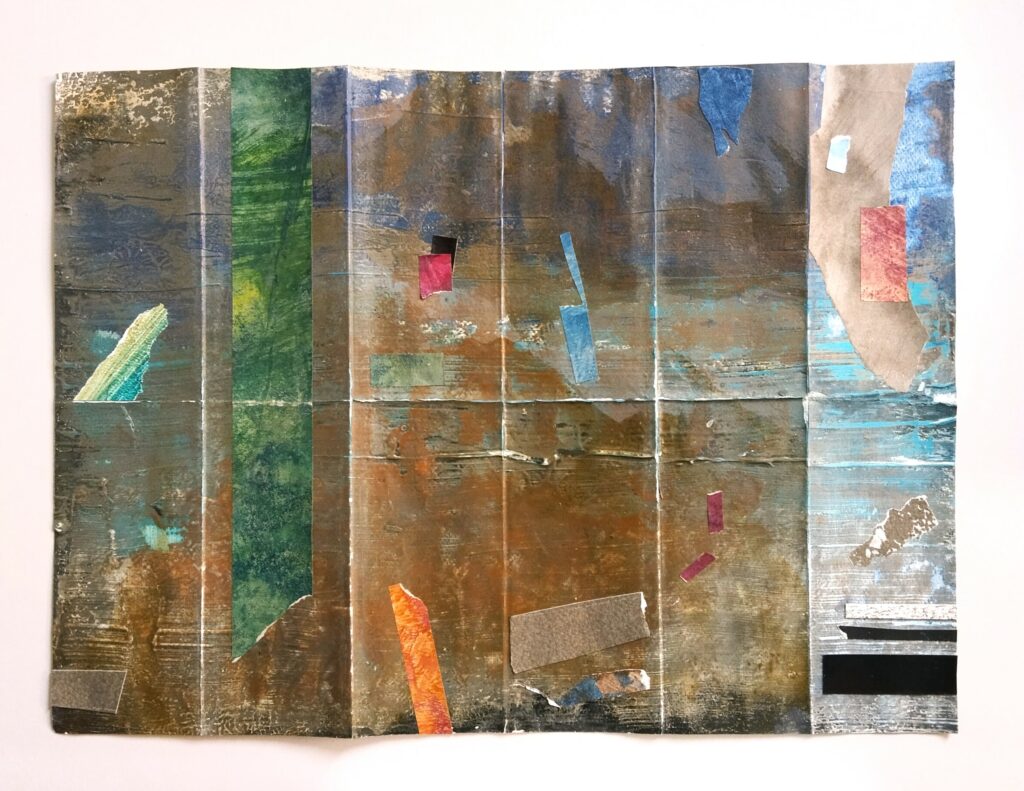 Guia marina – 37 x 46 cm Tècnicamixta i collage sobre paper.